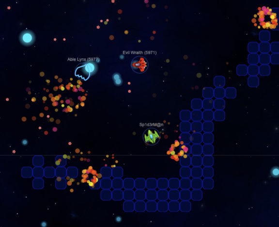 XS Space special abilities like cloak, stealth, and afterburner in action