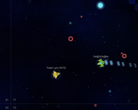 Pilots battling for xenite in The Arena with rockets and explosions